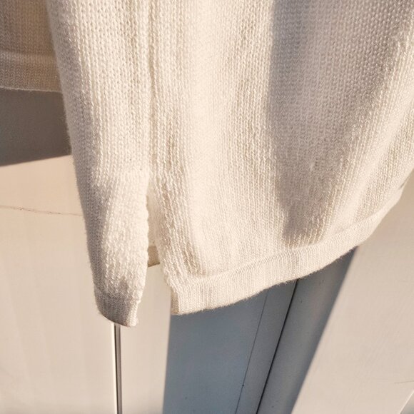 Quacker Factory JOY Lurex Long Sleeve Pullover Sweater | Sequins & Tinsel | 1X - Picture 7 of 14